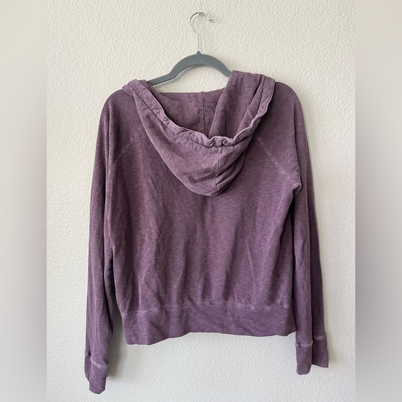 James Perse Vintage 100% Cotton Terry Purple Hoodie Women's Size S - Picture 4 of 16